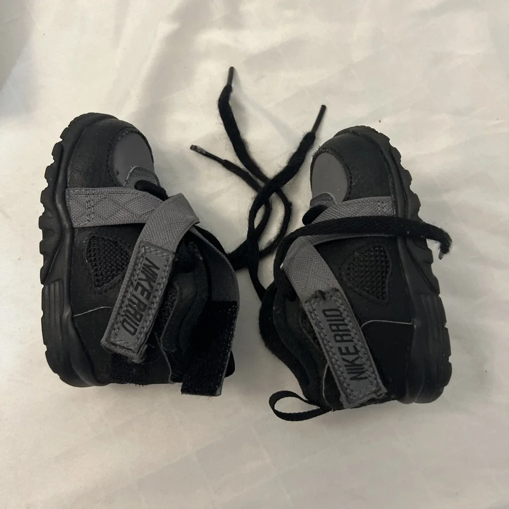 Sneakers Baby Toddler Sz 4C Jordan 1 Low‎ Flex (TD) Black Color 554721-100 Box